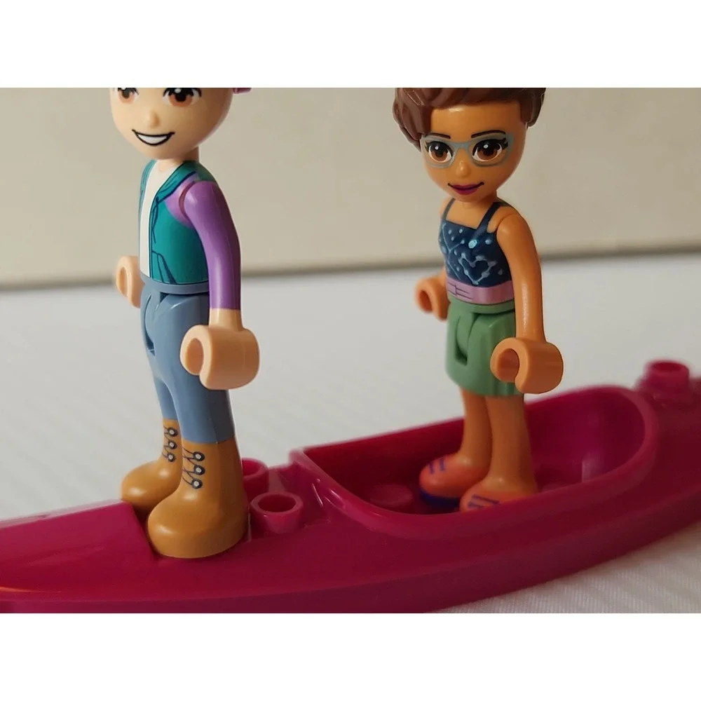 Lot‎ 3 Lego World 1-Mini Kayak Magenta 29110 & 2-Lego Friends Mini Figures Cool